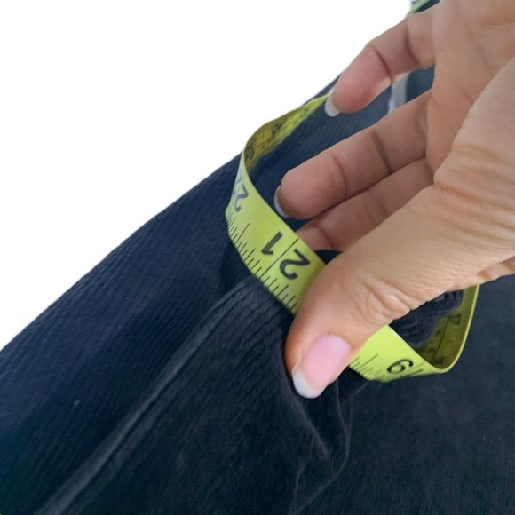 Vintage 90s Black Long Sleeve Unstructured Turtleneck Below Knee Dress XL - Picture 8 of 8